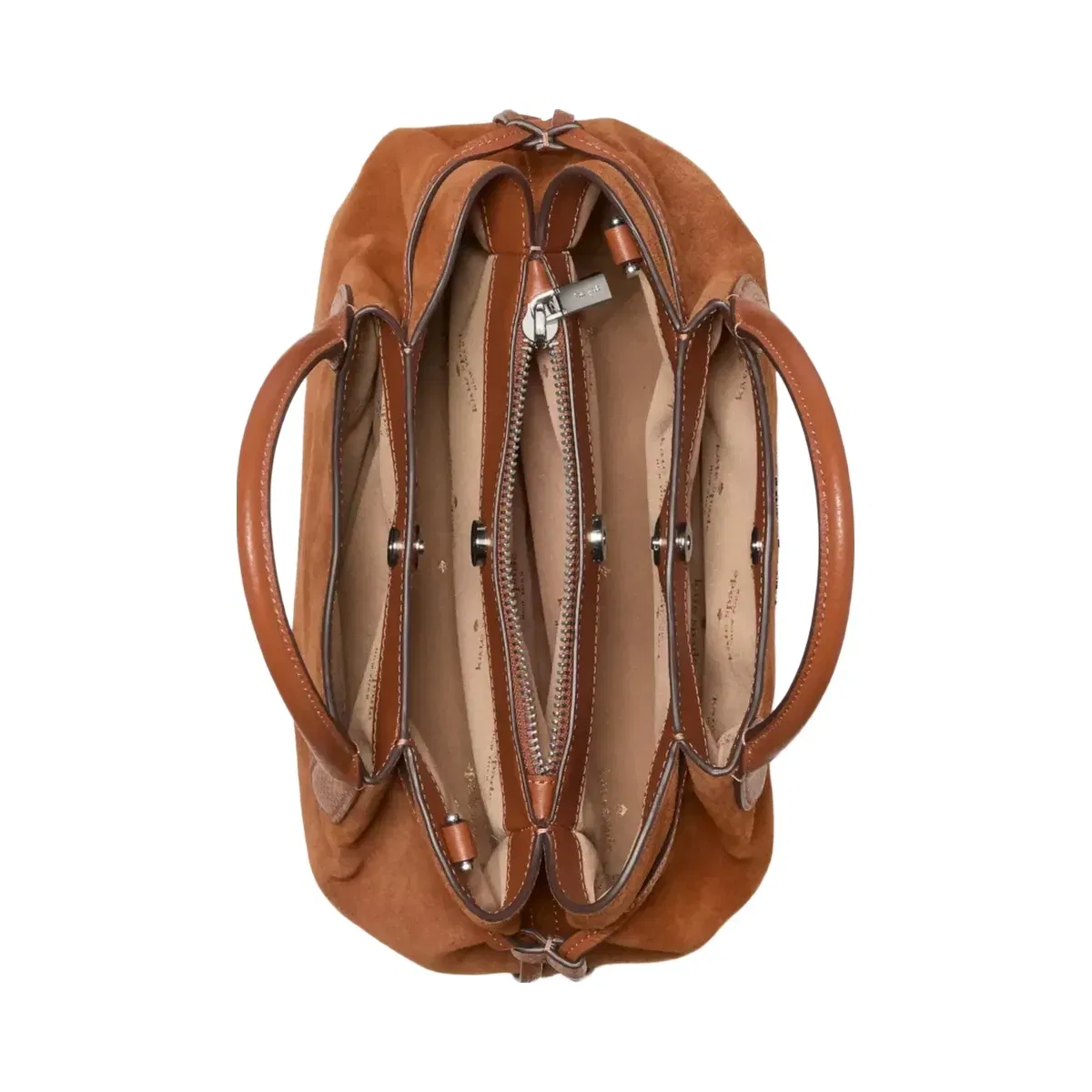 Kate Spade Dumpling Suede Satchel Warm Gingerbread