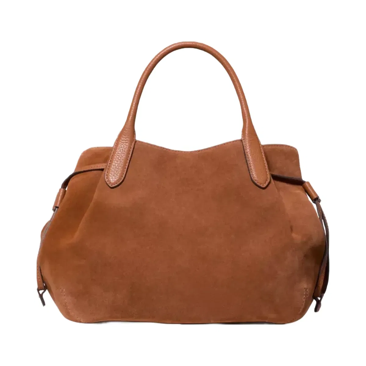 Kate Spade Dumpling Suede Satchel Warm Gingerbread