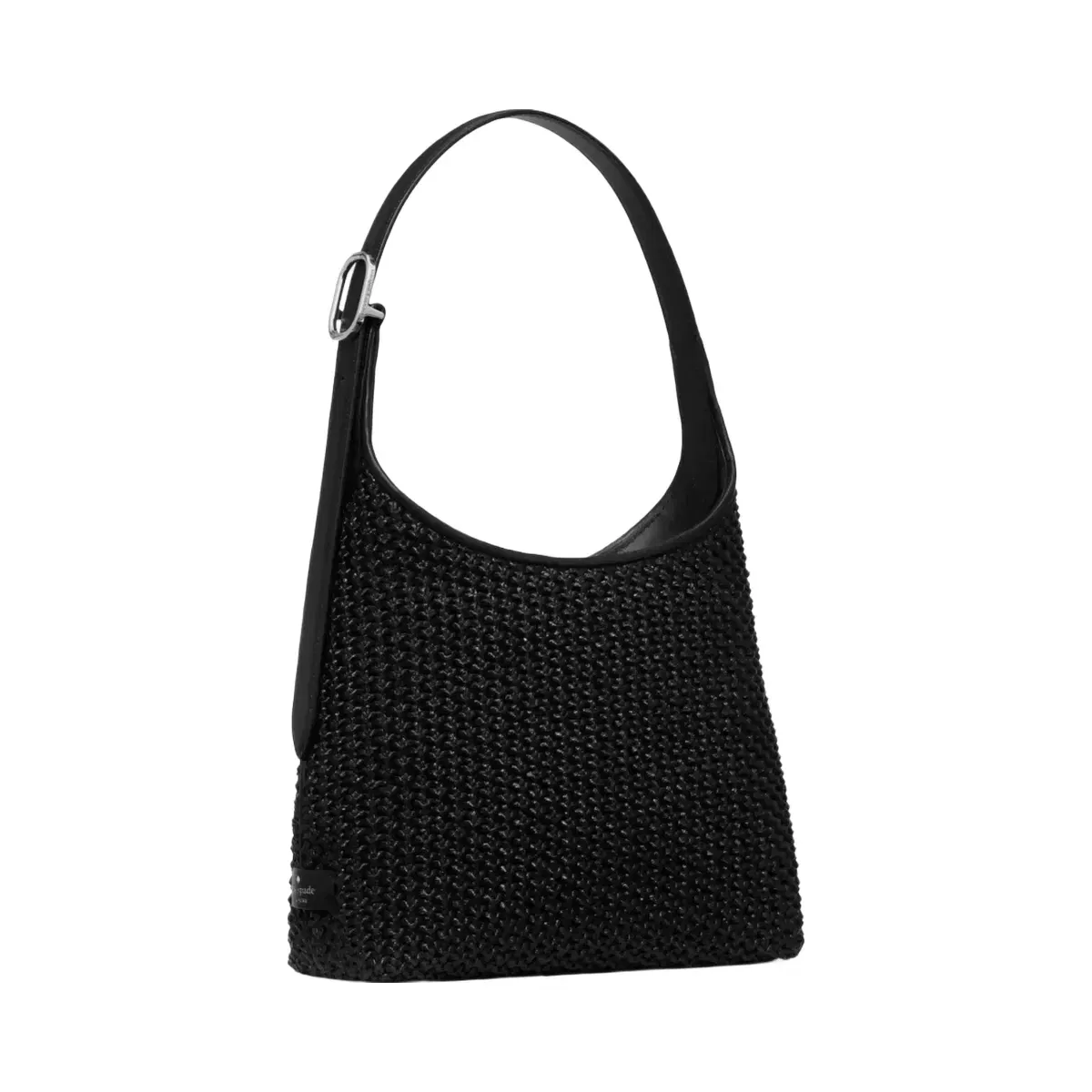 Kate Spade 454 Straw Small Shoulder Bag Black