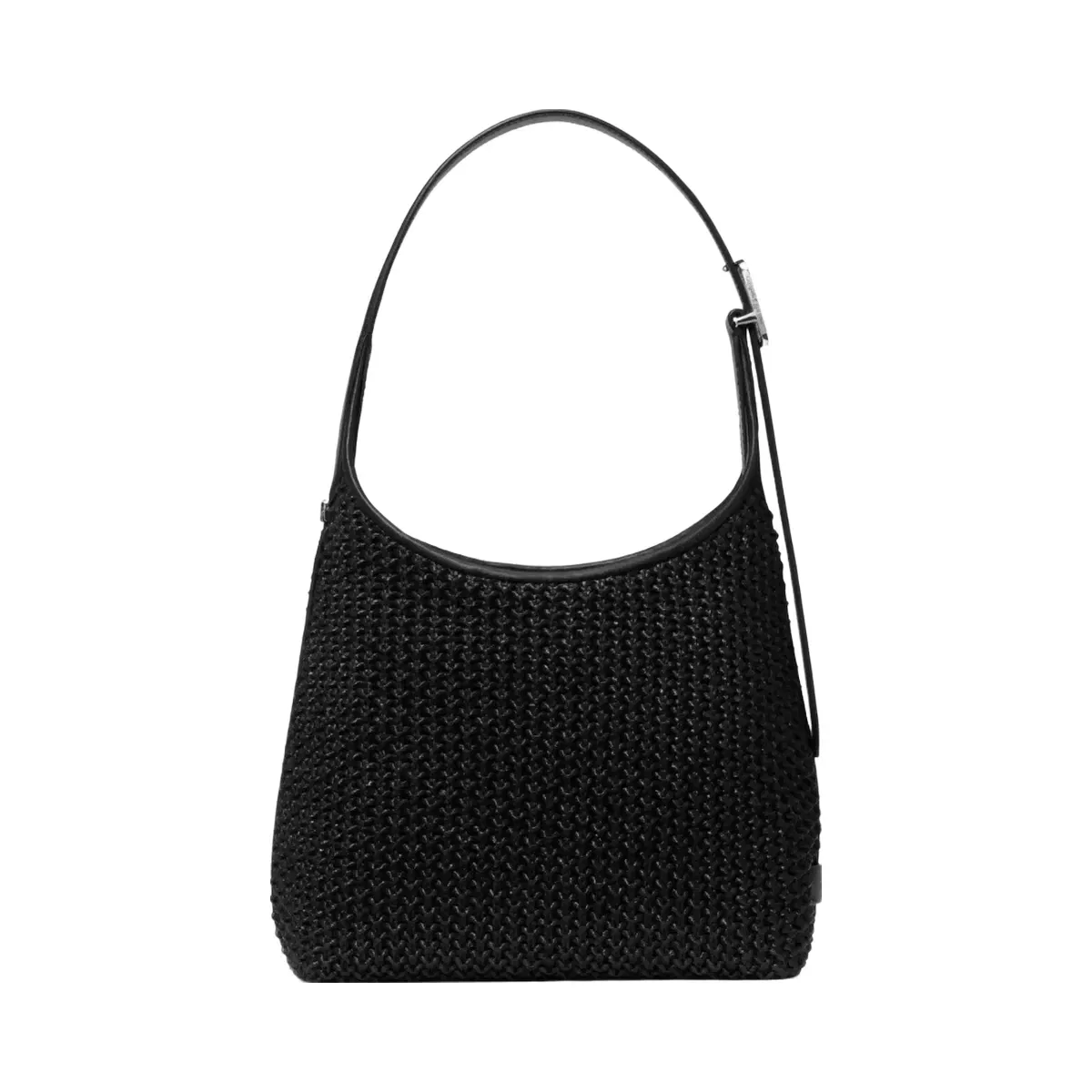 Kate Spade 454 Straw Small Shoulder Bag Black