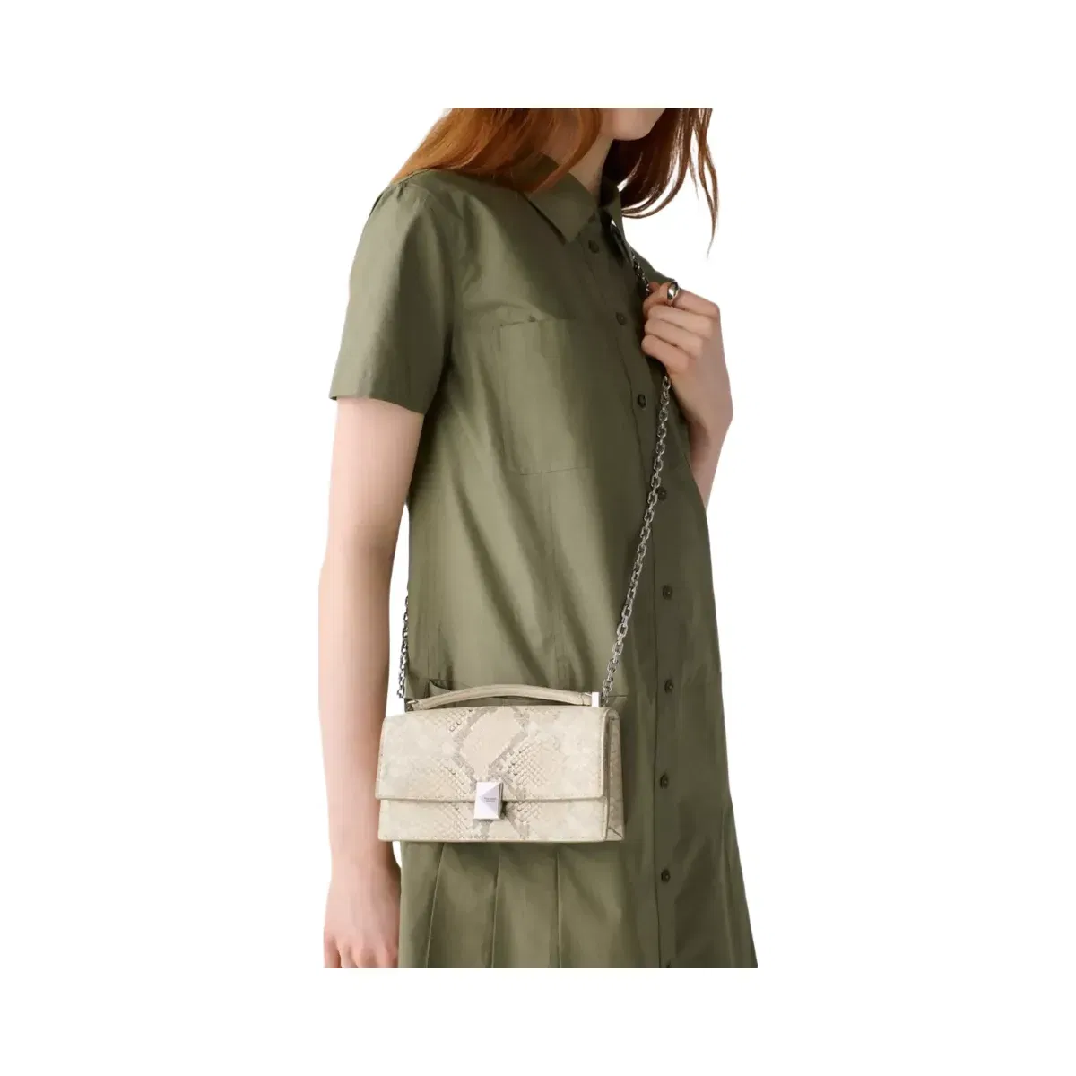 Kate Spade Deco Snake Embossed Mini Crossbody Bag Neutral Multi