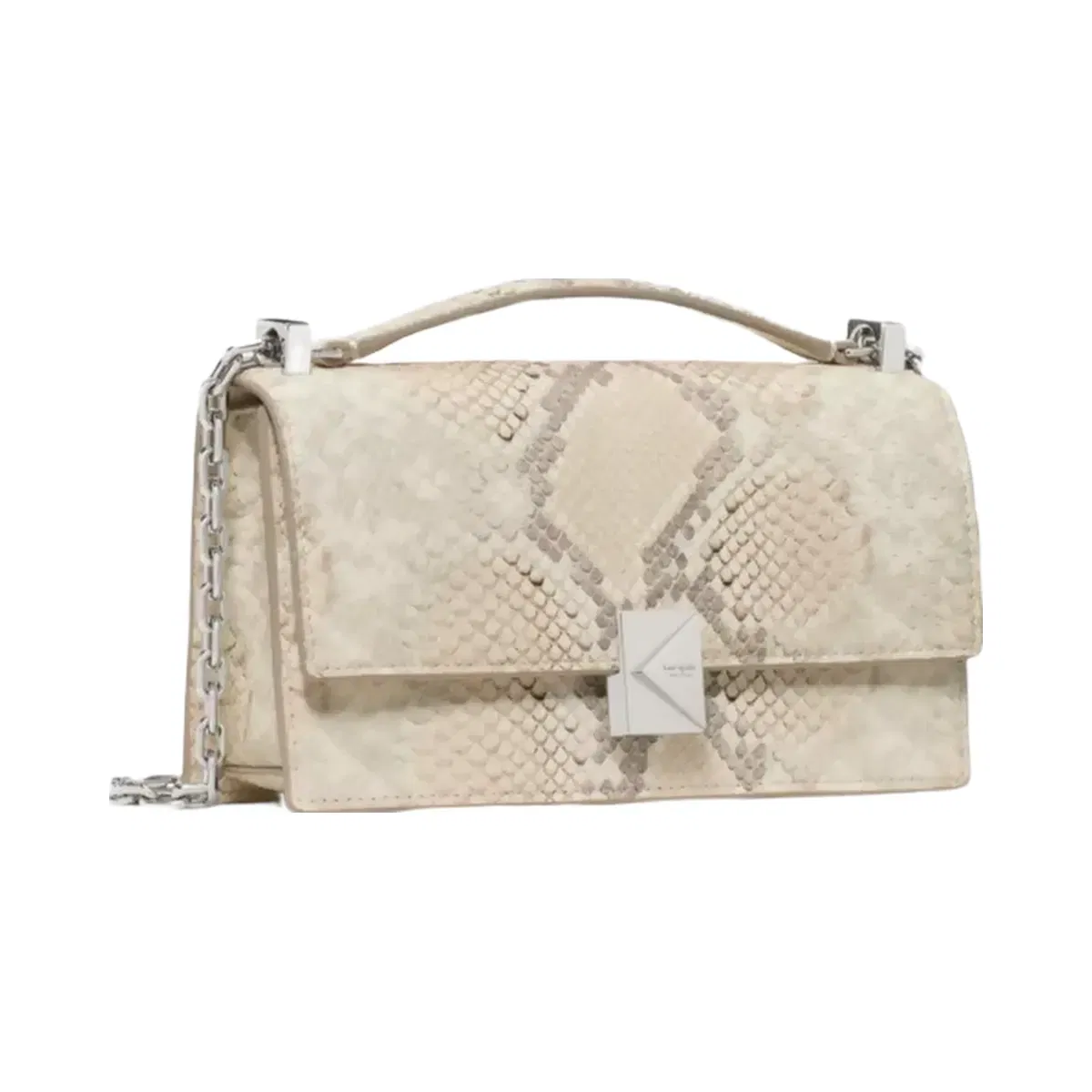 Kate Spade Deco Snake Embossed Mini Crossbody Bag Neutral Multi