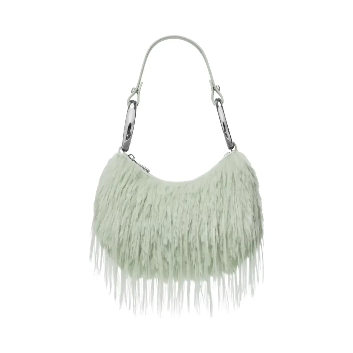 Kate Spade The Faux Fur Bangle Bag Mint Frosting