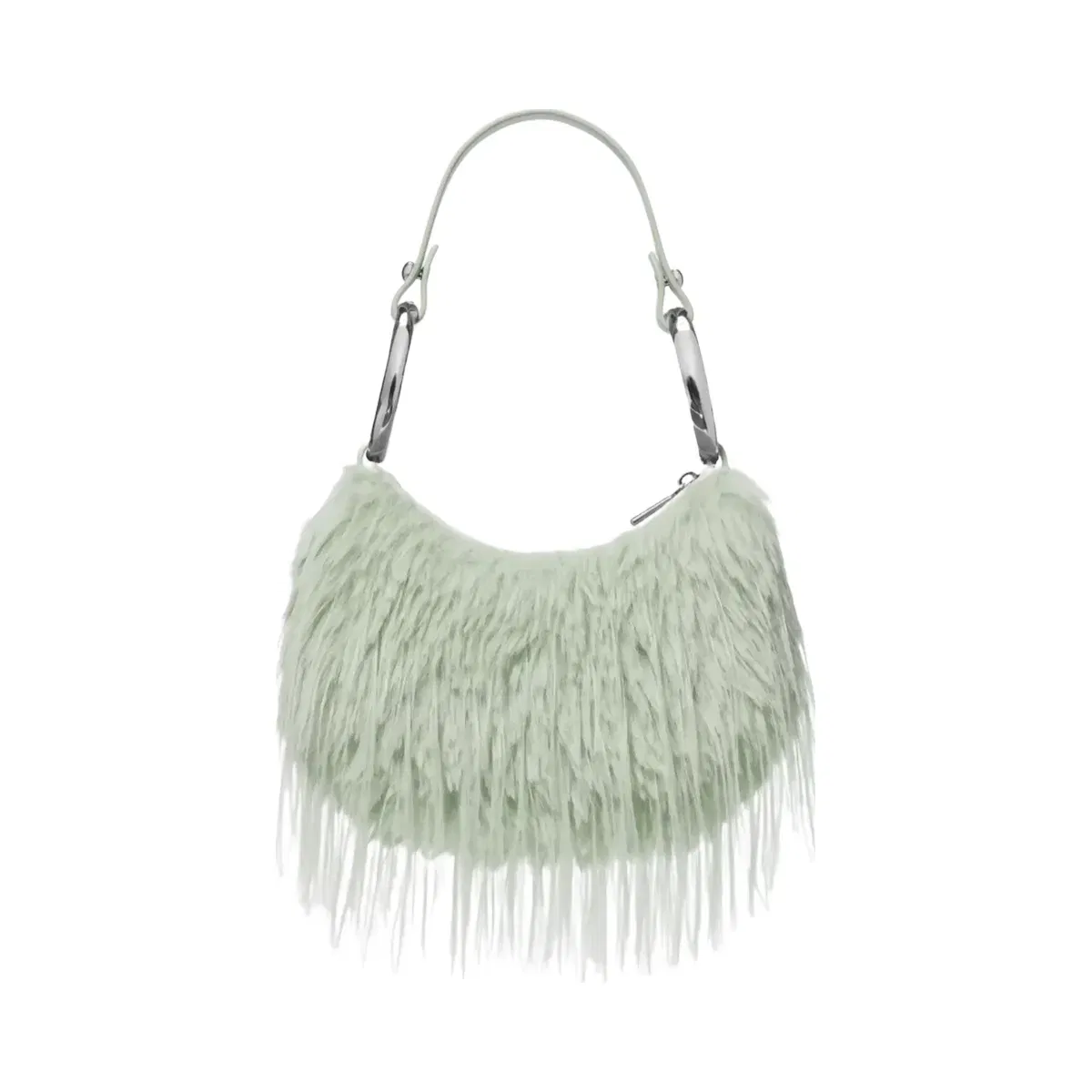 Kate Spade The Faux Fur Bangle Bag Mint Frosting