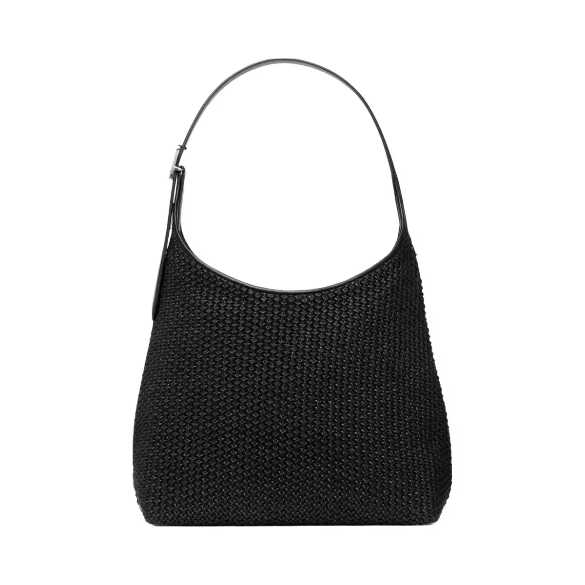 Kate Spade 454 Straw Large Shoulder Bag Black