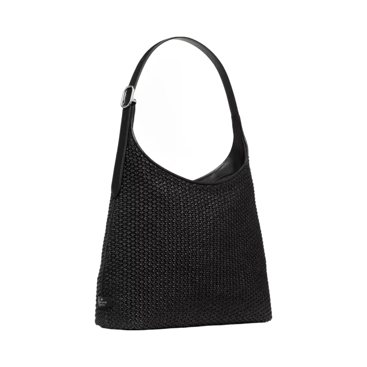 Kate Spade 454 Straw Large Shoulder Bag Black
