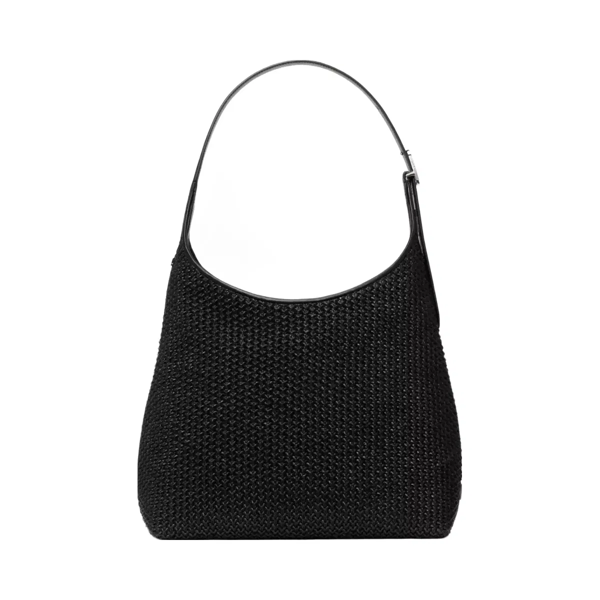 Kate Spade 454 Straw Large Shoulder Bag Black