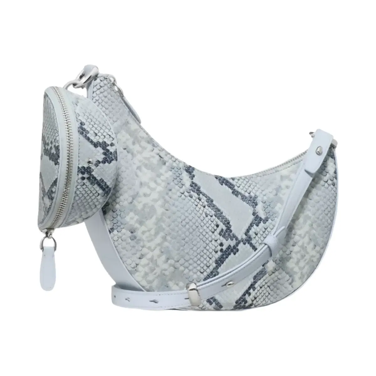 Kate Spade Duo Snake Embossed Crossbody Bag Pale Sapphirine