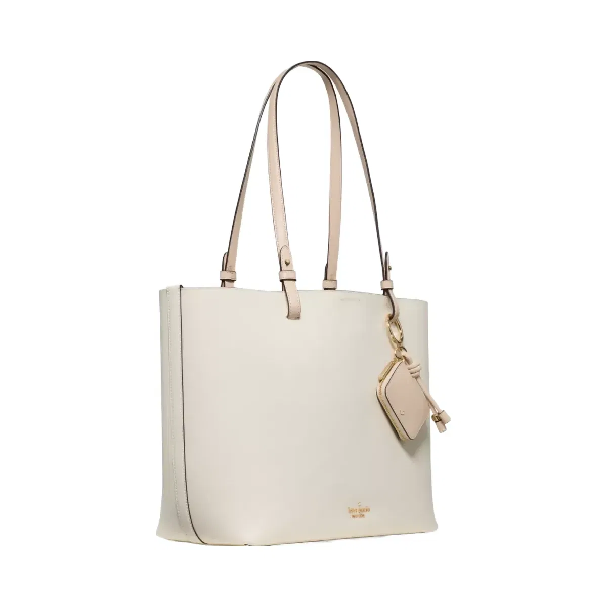 Kate Spade Tessa Tote Bag With Charm Light Cream Multi