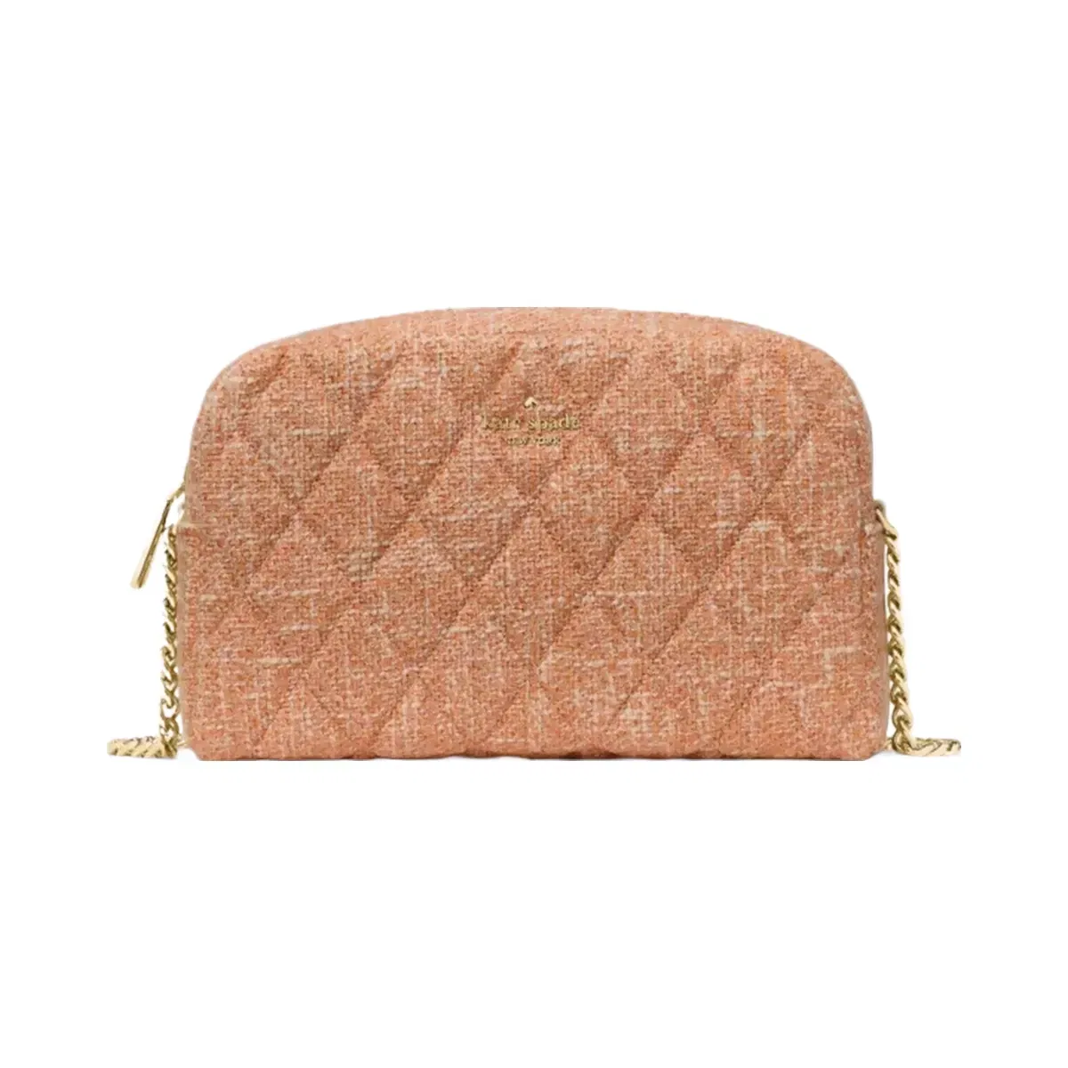 Kate Spade Carey Tweed Mini Camera Bag Orange Jasper Multi