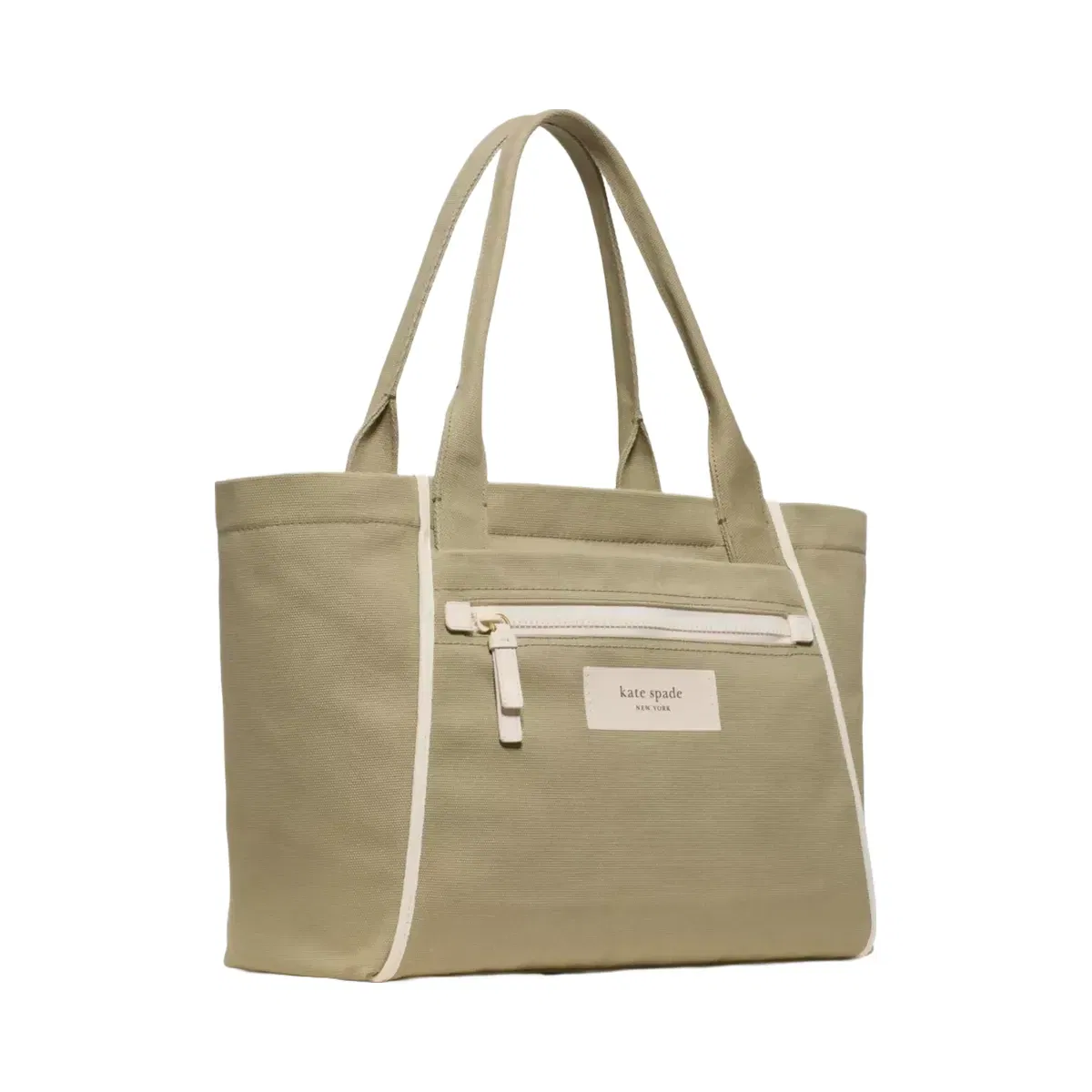 Kate Spade Dash Large Canvas Tote Bag Dried Bay Leaf