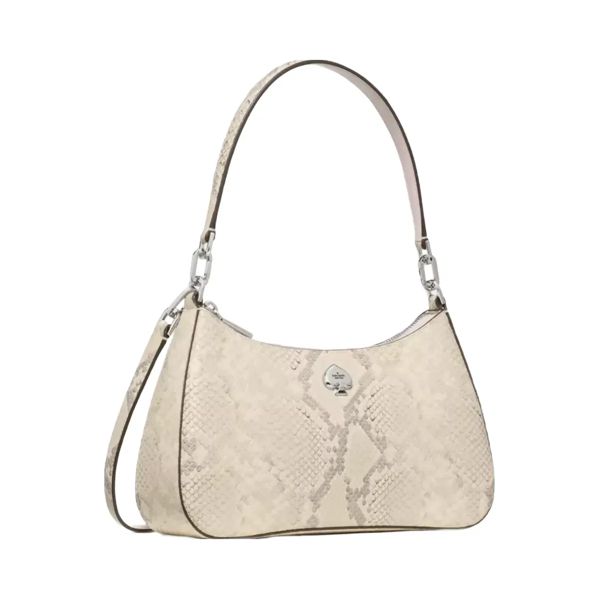 Kate Spade Kayla Snake Embossed Shoulder Bag Pink Multi