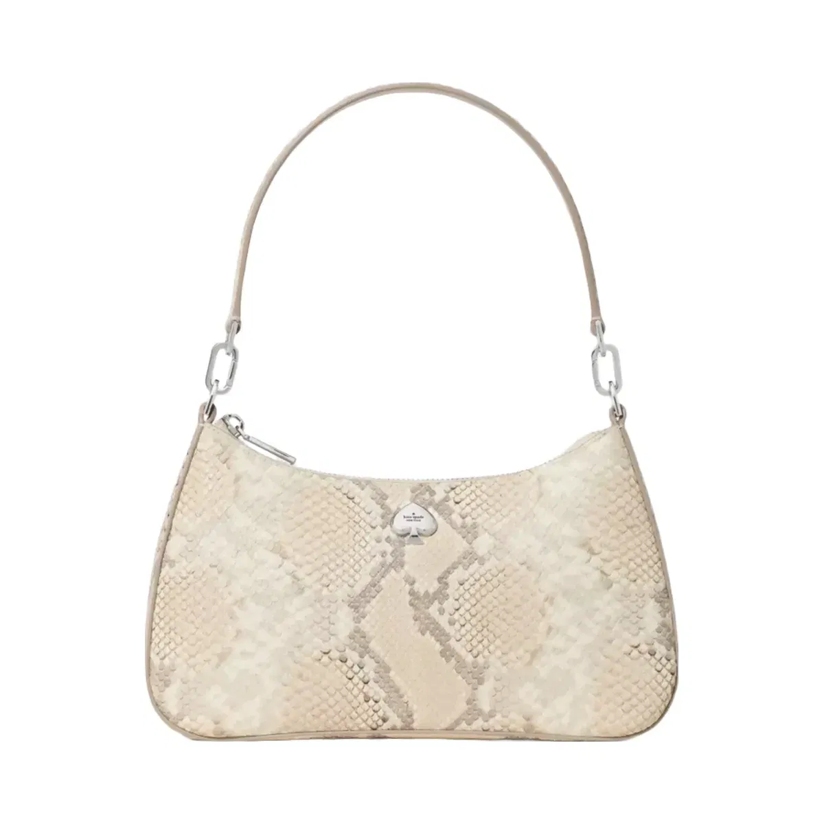 Kate Spade Kayla Snake Embossed Shoulder Bag Natural Multi
