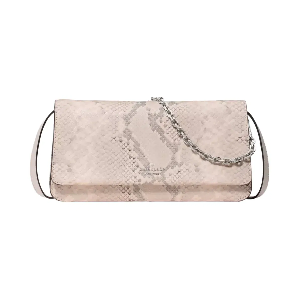 Kate Spade Ivy Snake Embossed Crossbody Bag Pink Multi