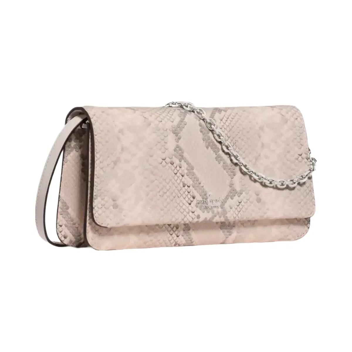 Kate Spade Ivy Snake Embossed Crossbody Bag Pink Multi