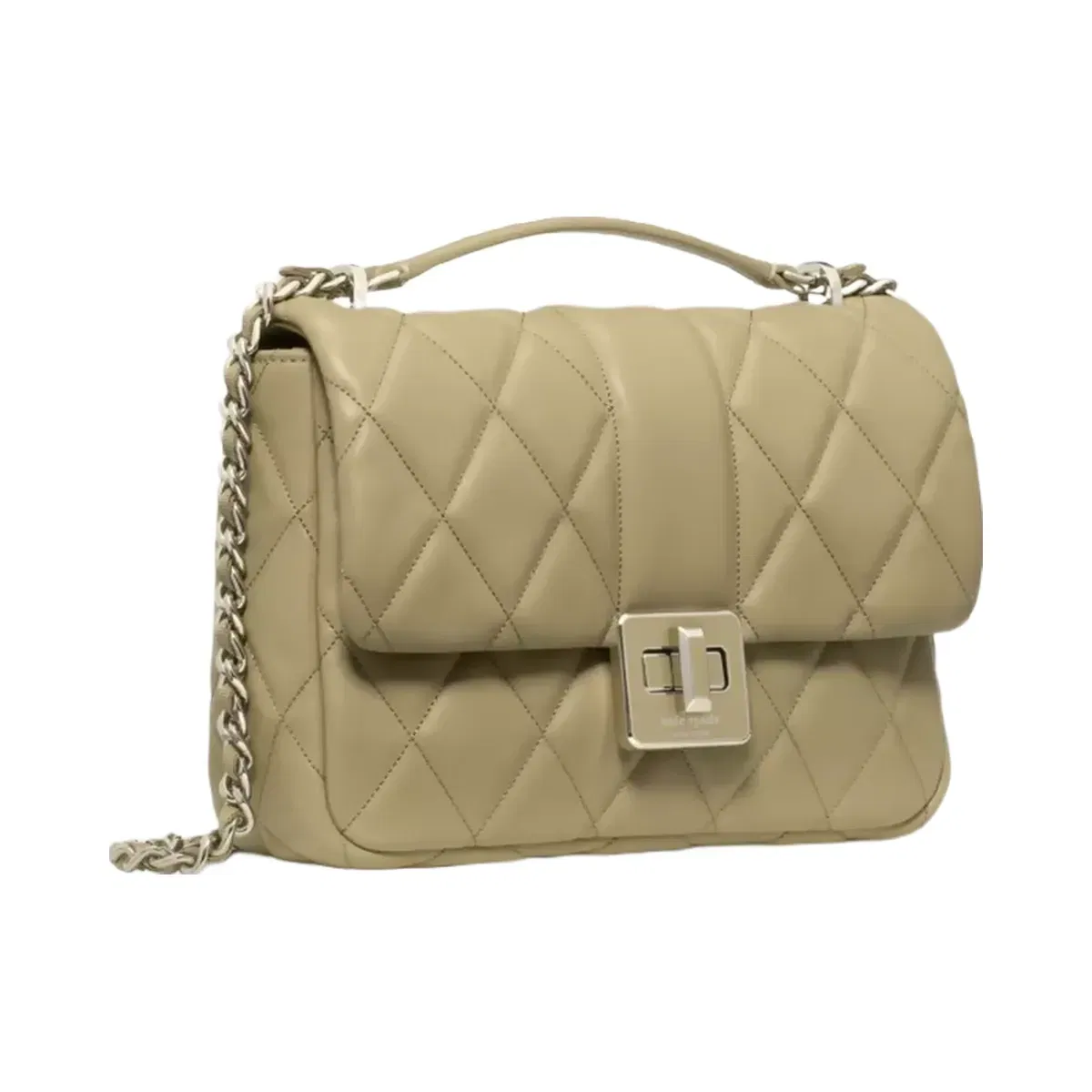 Kate Spade Carey Quilted Small Flap Crossbody Elm
