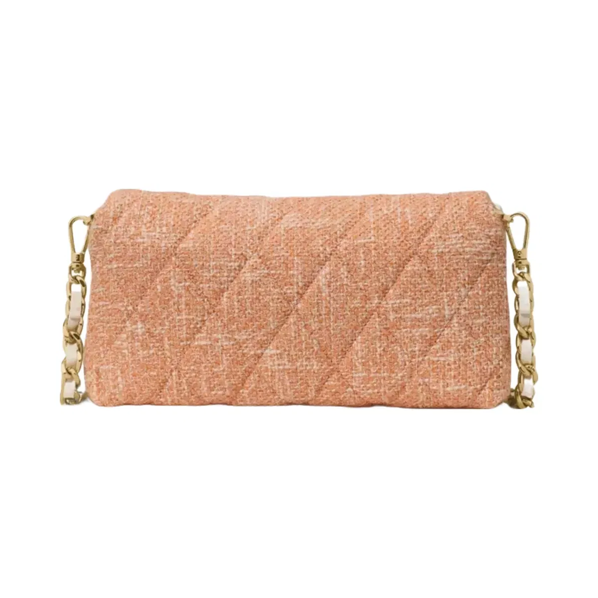 Kate Spade Carey Tweed Wallet On Chain Orange Jasper Multi