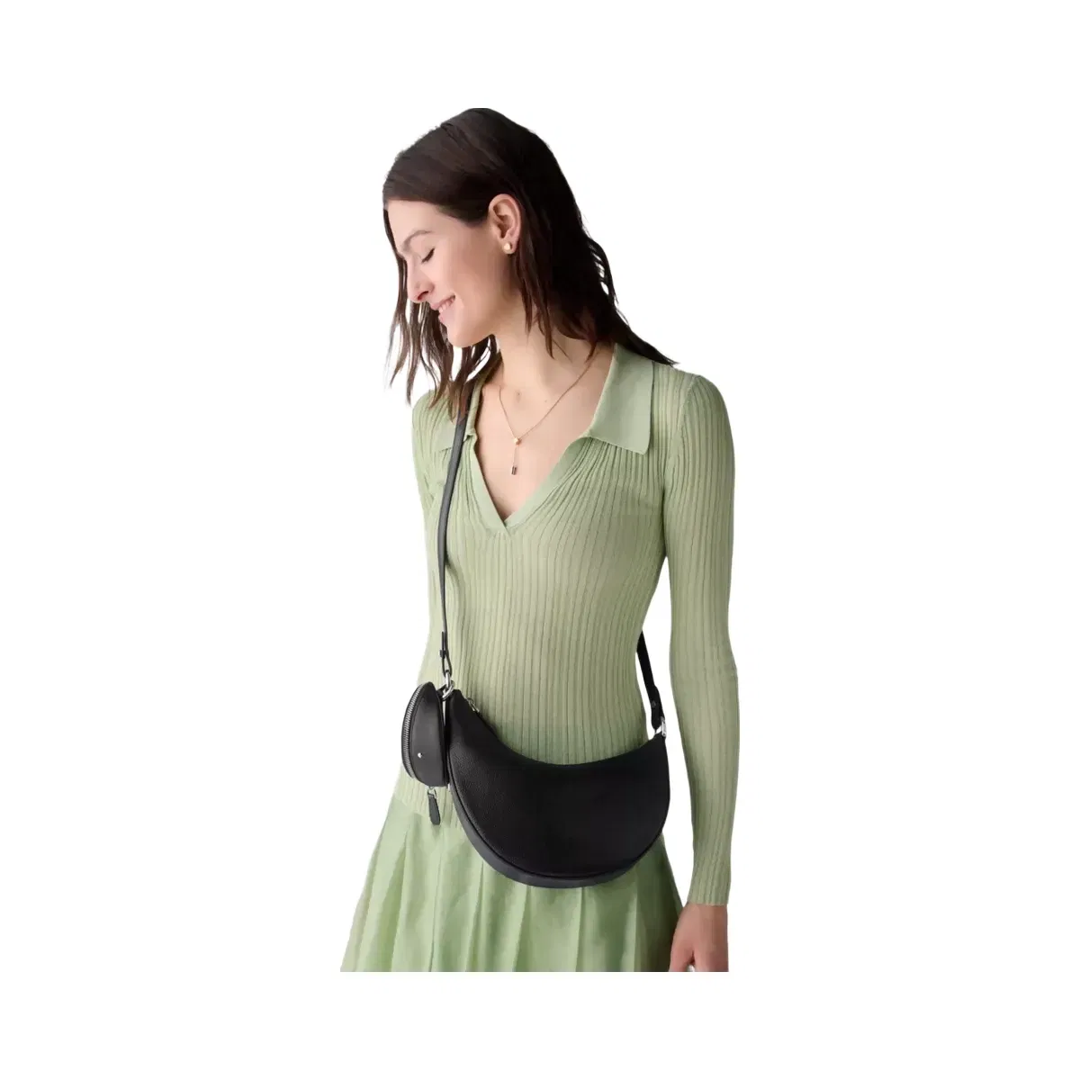 Kate Spade Duo Crossbody Bag Black/Silver