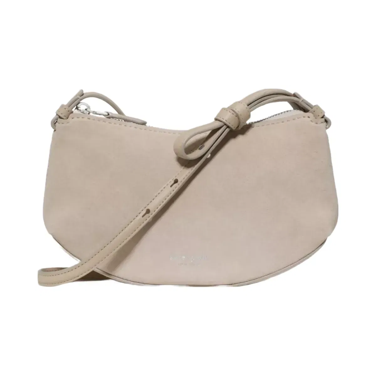 Kate Spade Loop Suede Crossbody Bag Milk Glass