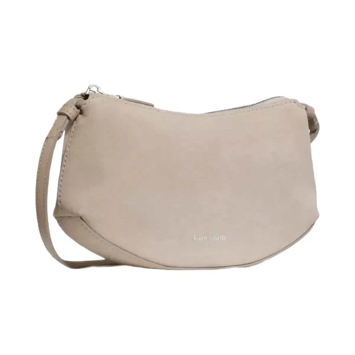 Kate Spade Loop Suede Crossbody Bag Milk Glass
