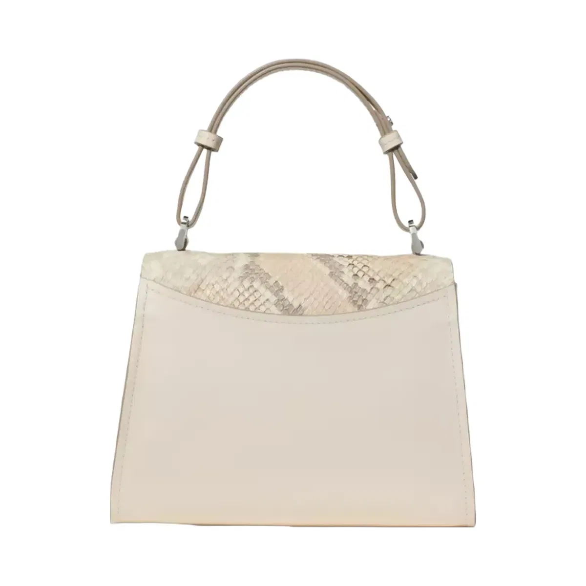 Kate Spade Riley Snake Embossed Small Top Handle Bag Natural Multi