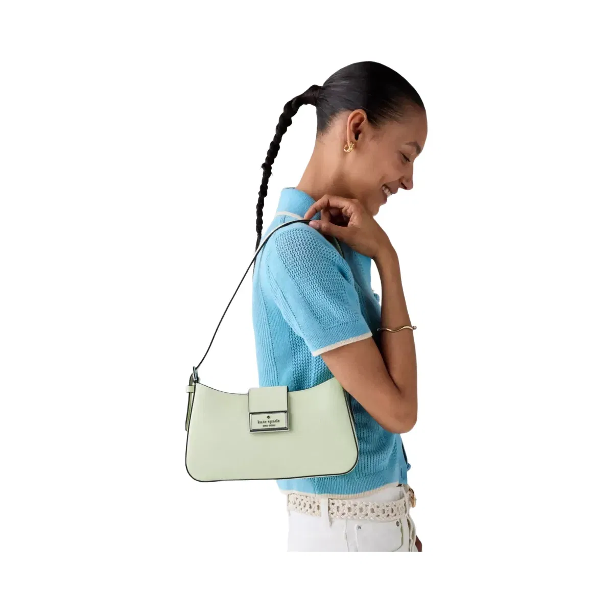 Kate Spade Reegan Small Shoulder Bag Lime Frosting
