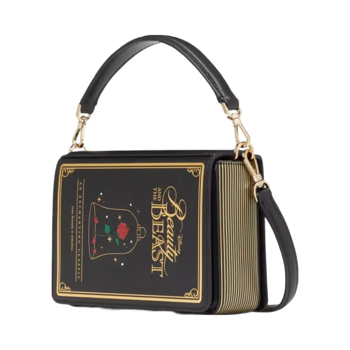 Kate Spade Disney X Kate Spade New York Beauty And The Beast 3d Book Crossbody Black Multi