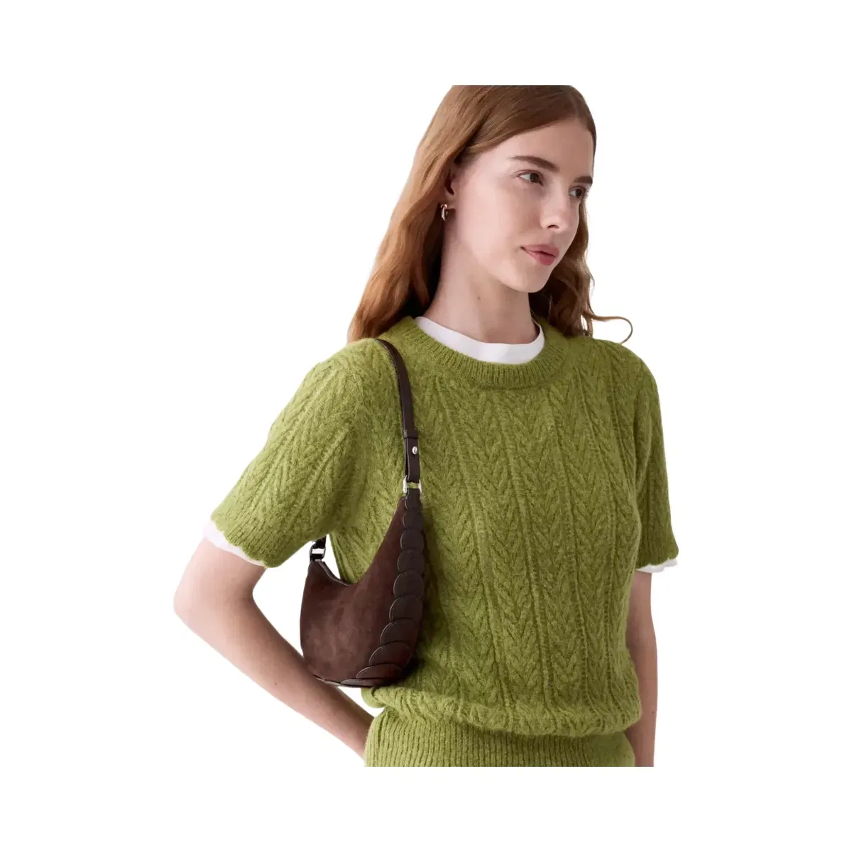 Kate Spade Duo Dot Suede Mini Shoulder Bag Hot Fudge