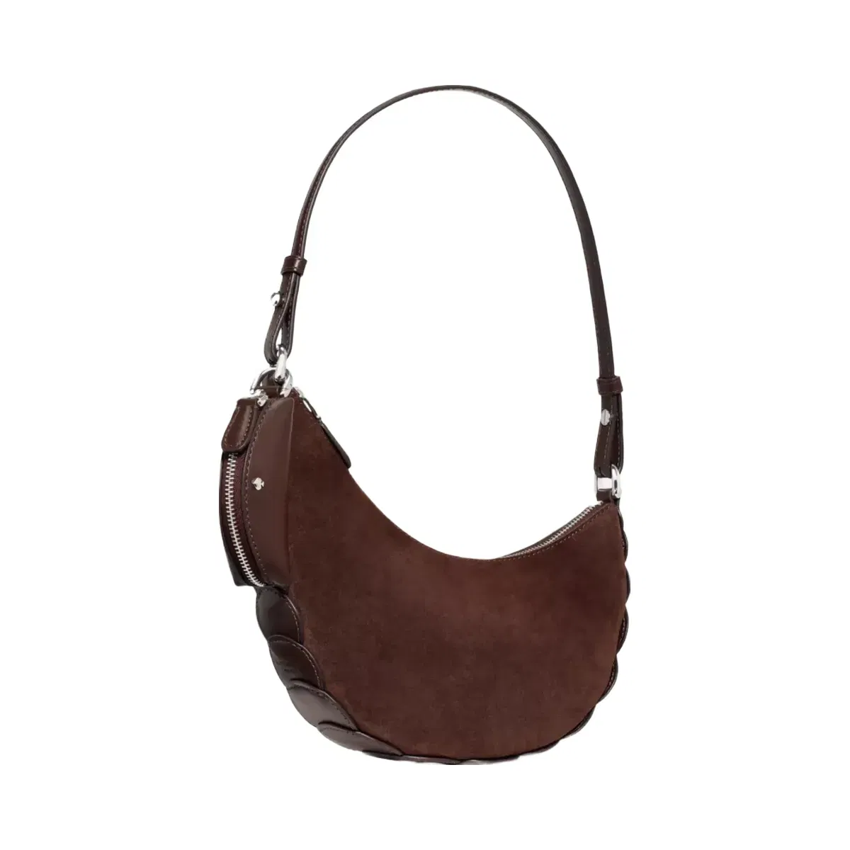 Kate Spade Duo Dot Suede Mini Shoulder Bag Hot Fudge
