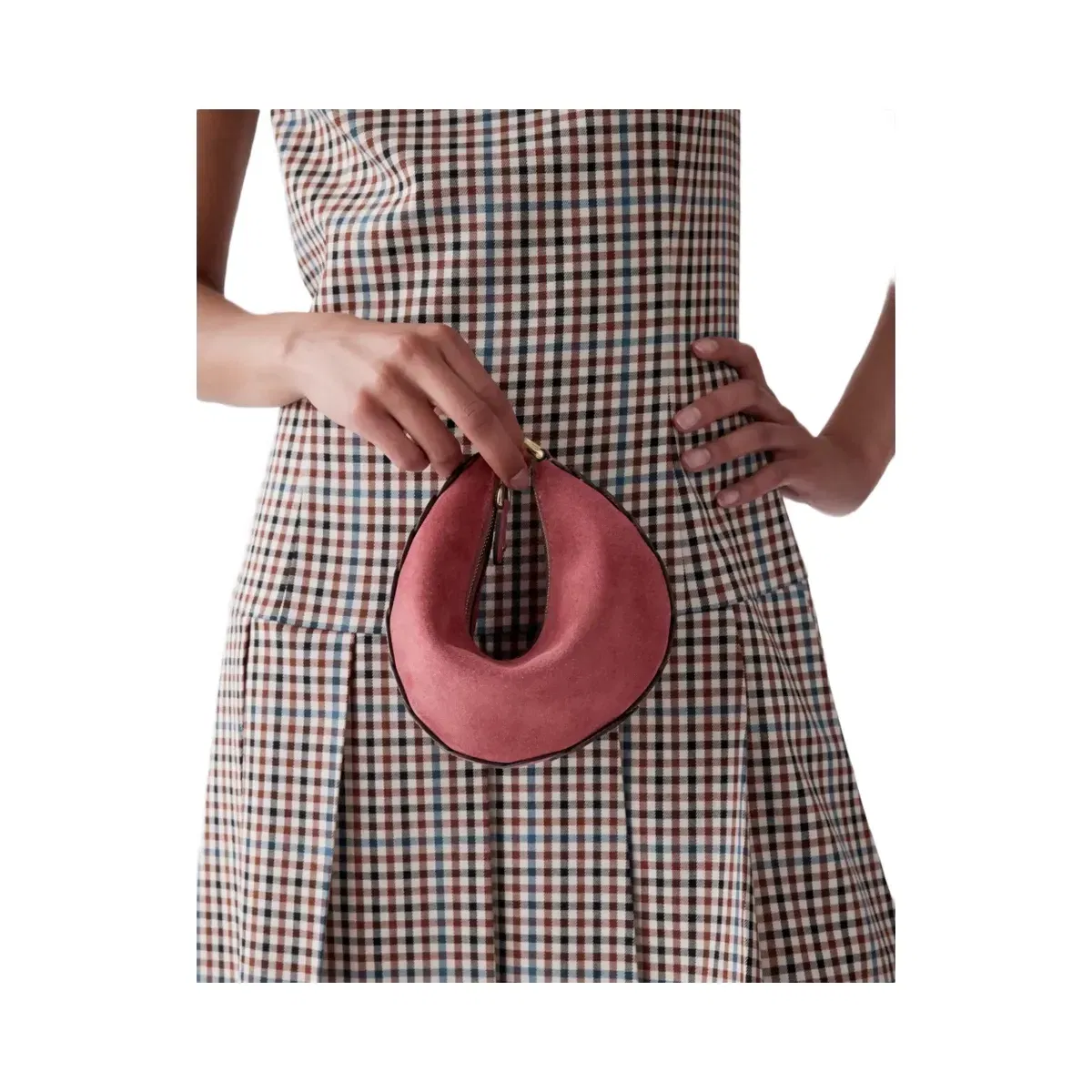 Kate Spade Duo Dot Suede Mini Shoulder Bag Pomegranate