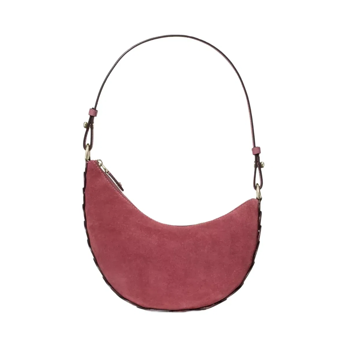 Kate Spade Duo Dot Suede Mini Shoulder Bag Pomegranate