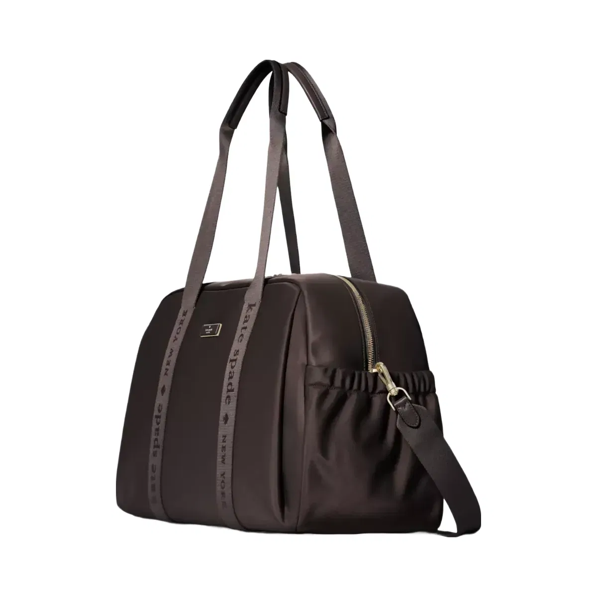 Kate Spade Carter Nylon Weekender Bag Hot Fudge