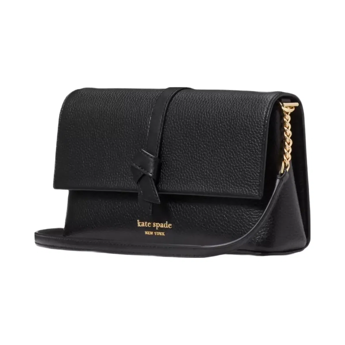 Kate Spade Knott Flap Chain Crossbody Black