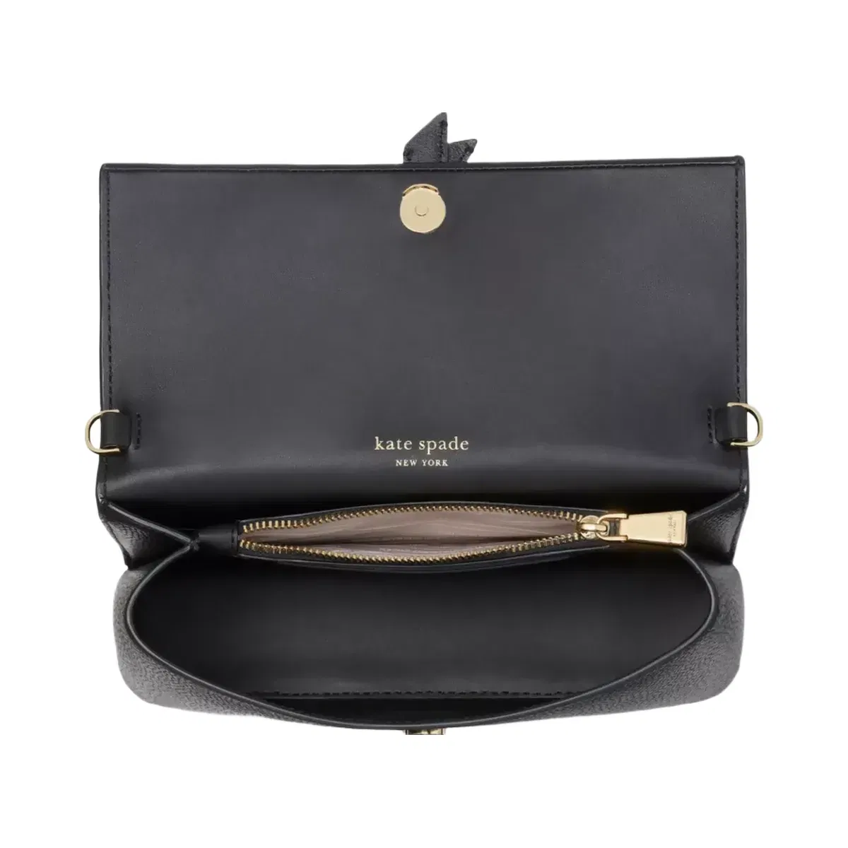 Kate Spade Knott Flap Chain Crossbody Black