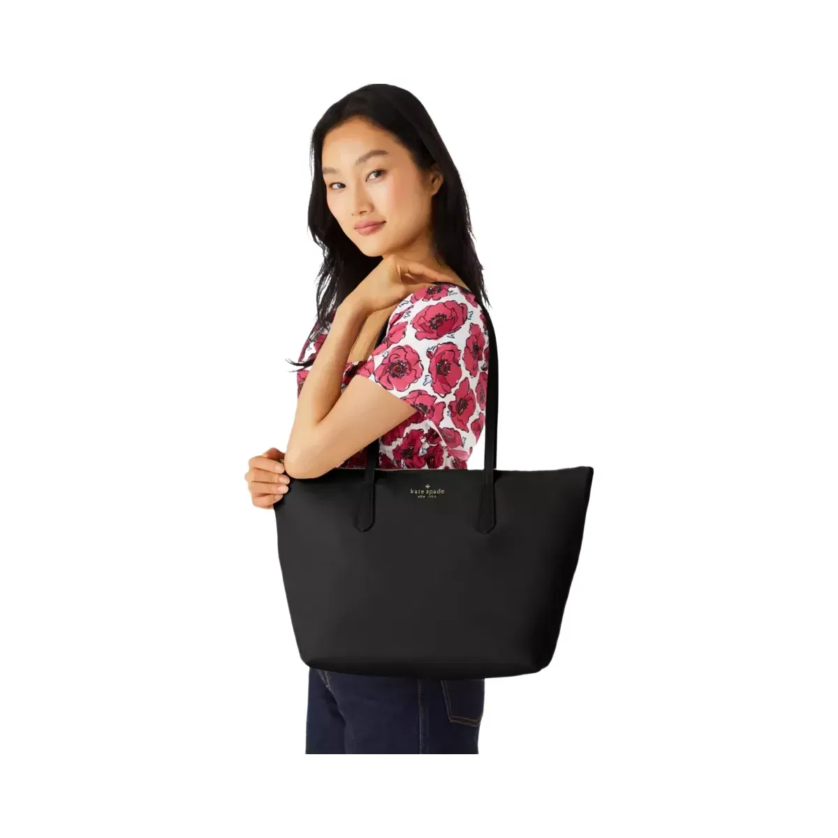 Kate Spade Kitt Ksnyl Tote Bag Black