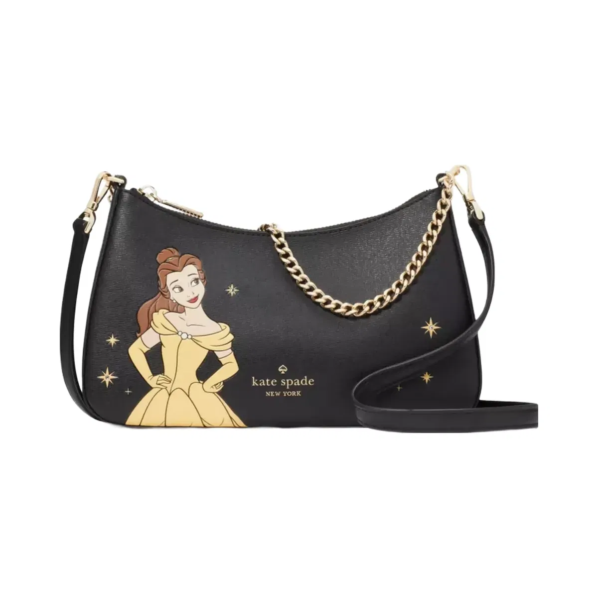 Kate Spade Disney X Kate Spade New York Beauty And The Beast Convertible Crossbody Black Multi