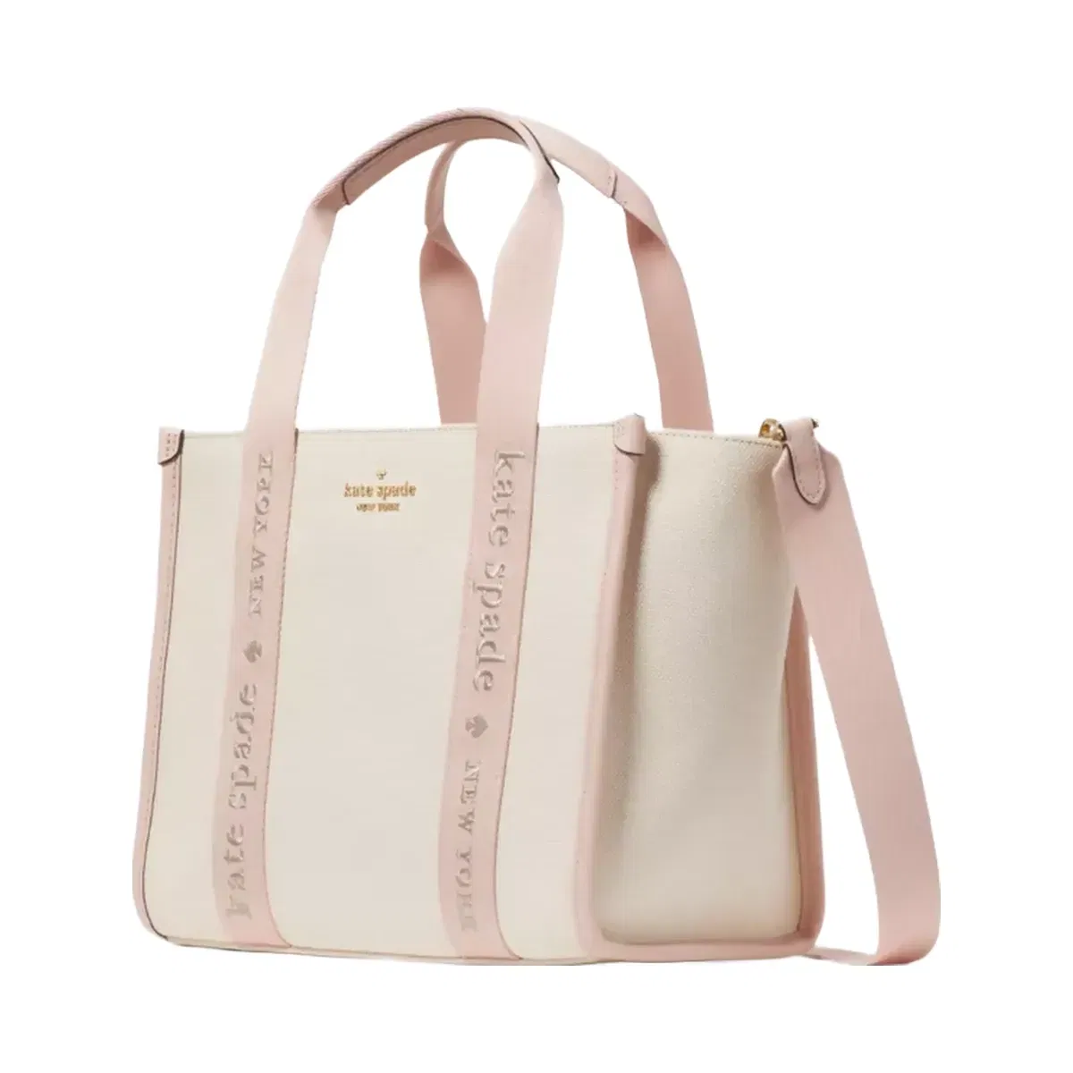 Kate Spade Kip Canvas Small Tote Rose Smoke Multi