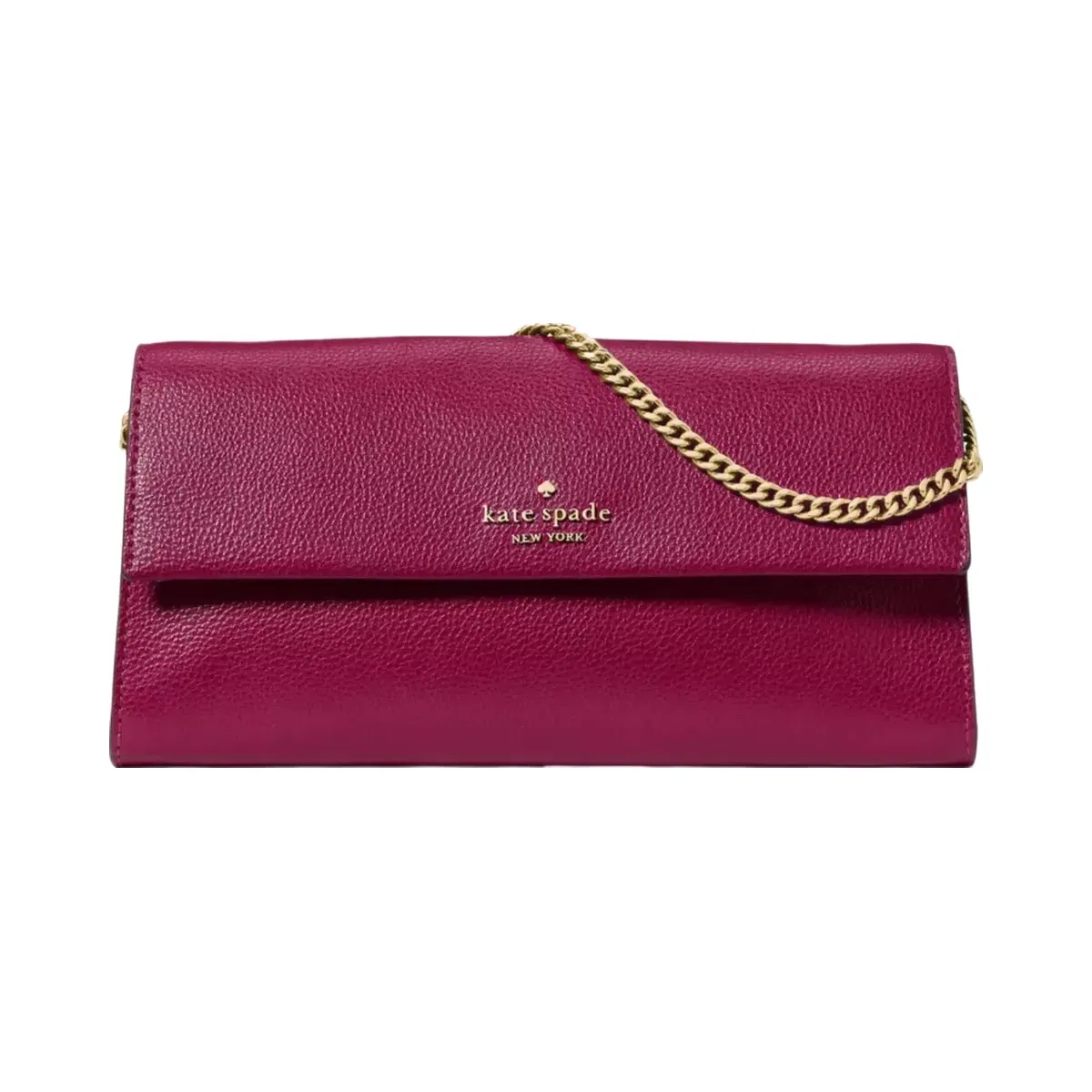Kate Spade Scarlett Wallet On Chain Dark Raspberry