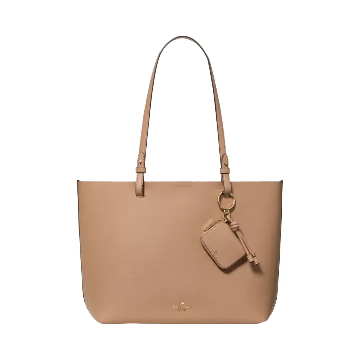 Kate Spade Tessa Tote Bag With Charm Light Fawn