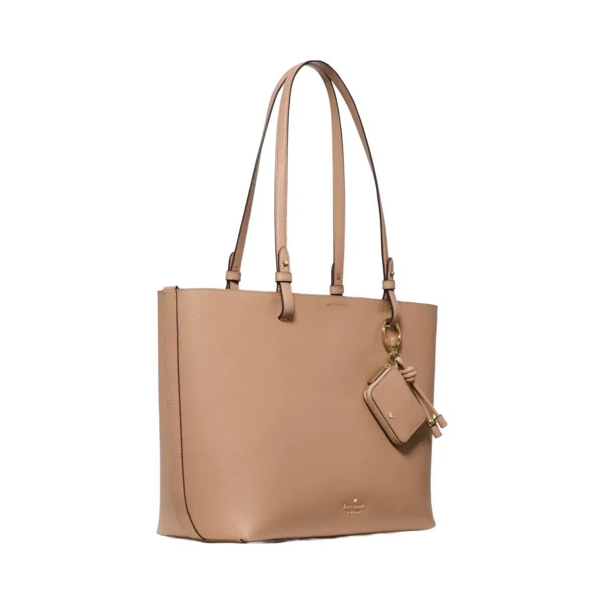 Kate Spade Tessa Tote Bag With Charm Light Fawn