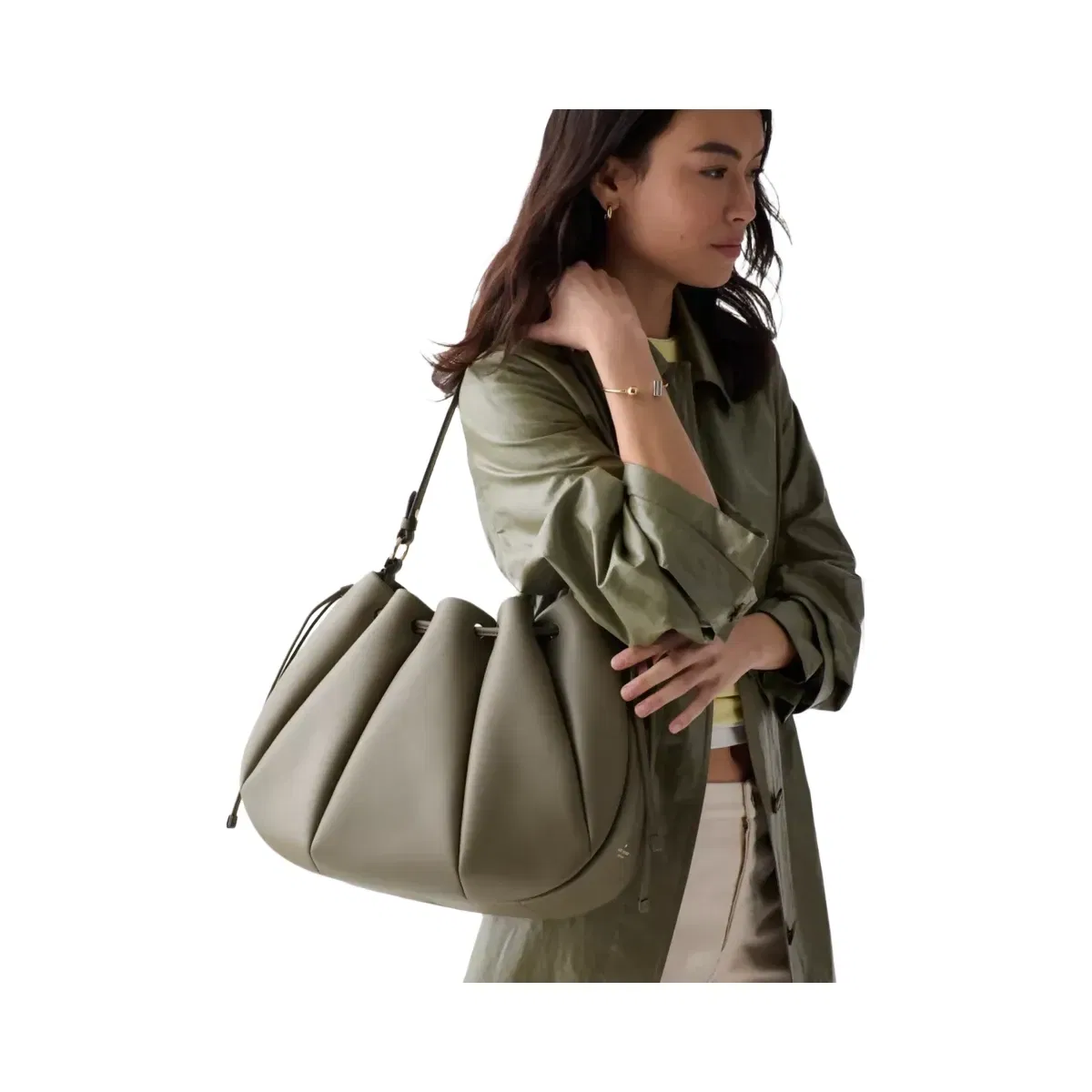 Kate Spade Pinch Shoulder Bag Oyster Shell