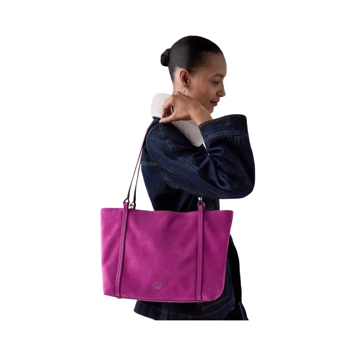 Kate Spade Marlowe Suede Tote Bag Beet