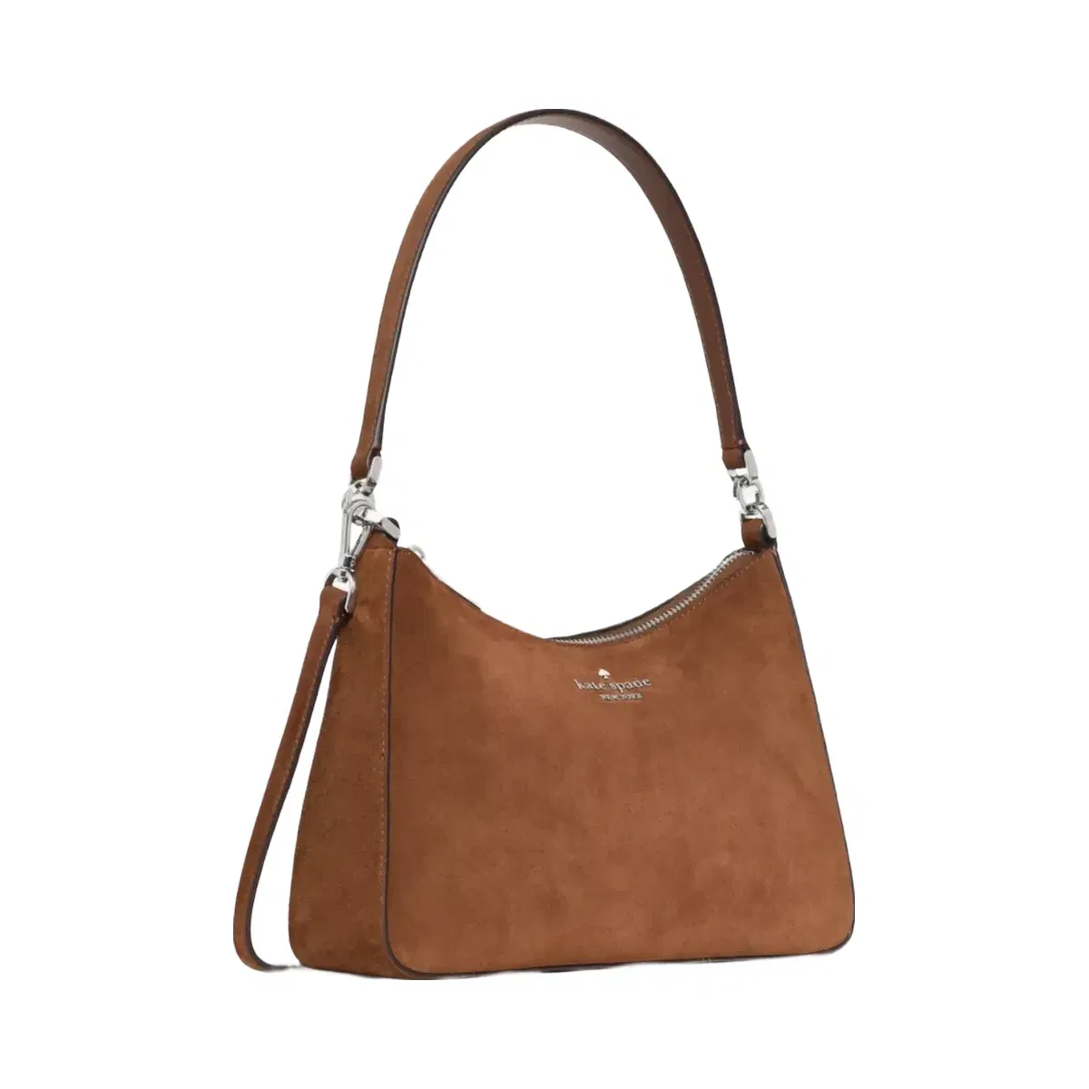 Kate Spade Margot Suede Convertible Shoulder Bag Warm Gingerbread