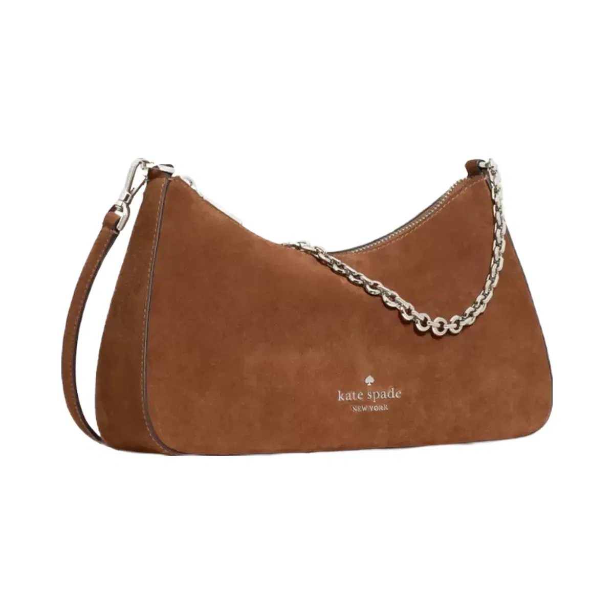 Kate Spade Margot Suede Medium Convertible Crossbody Warm Gingerbread