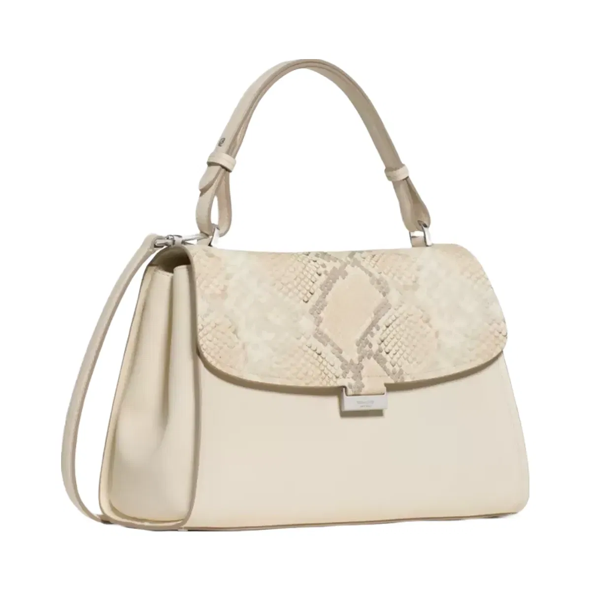 Kate Spade Riley Snake Top Handle Bag Natural Multi