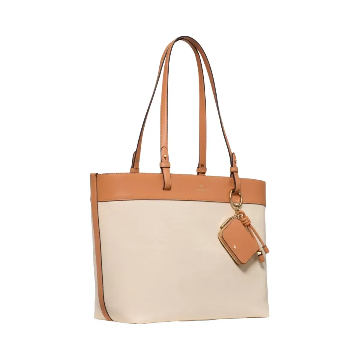 Kate Spade Tessa Tote Bag With Charm Light Saddle Multi