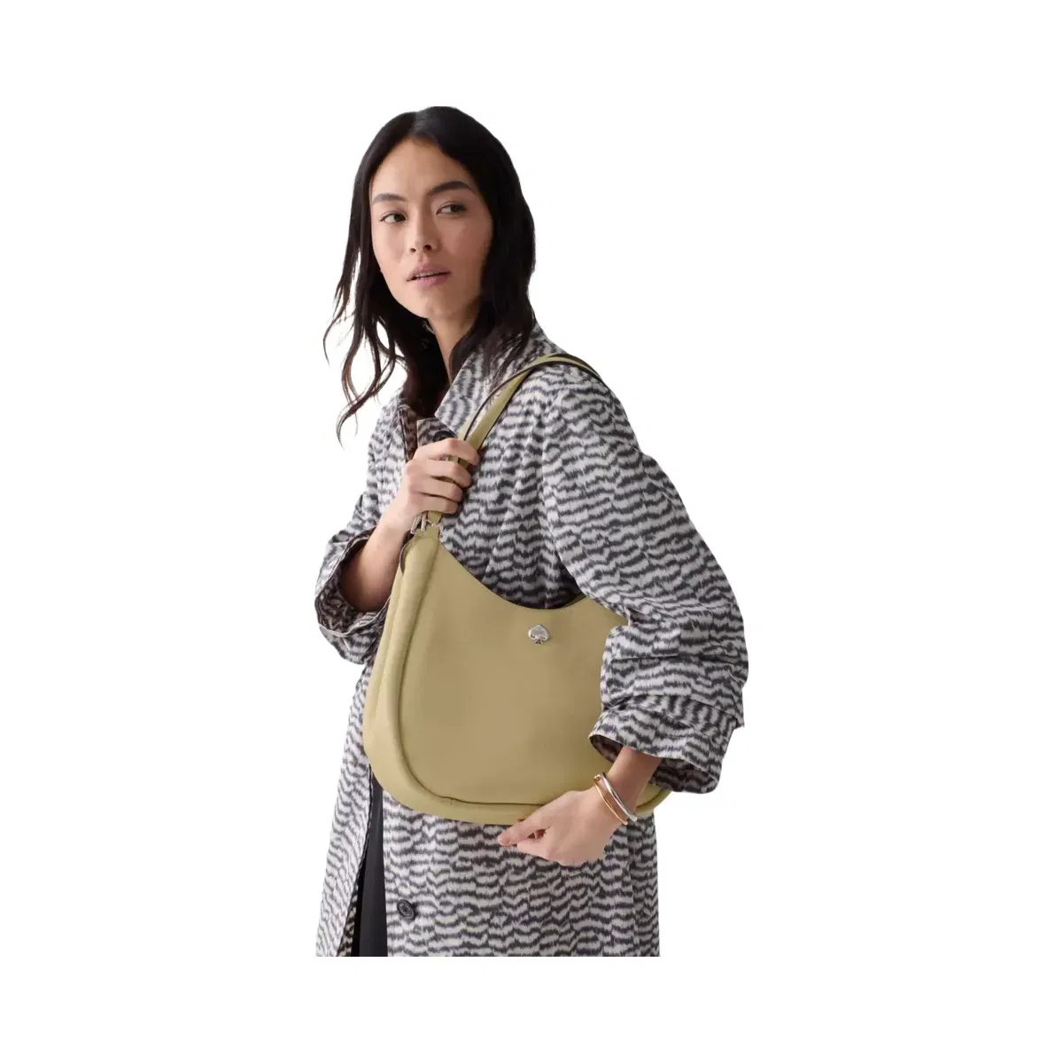 Kate Spade Kayla Large Triple Compartment Shoulder Bag Elm