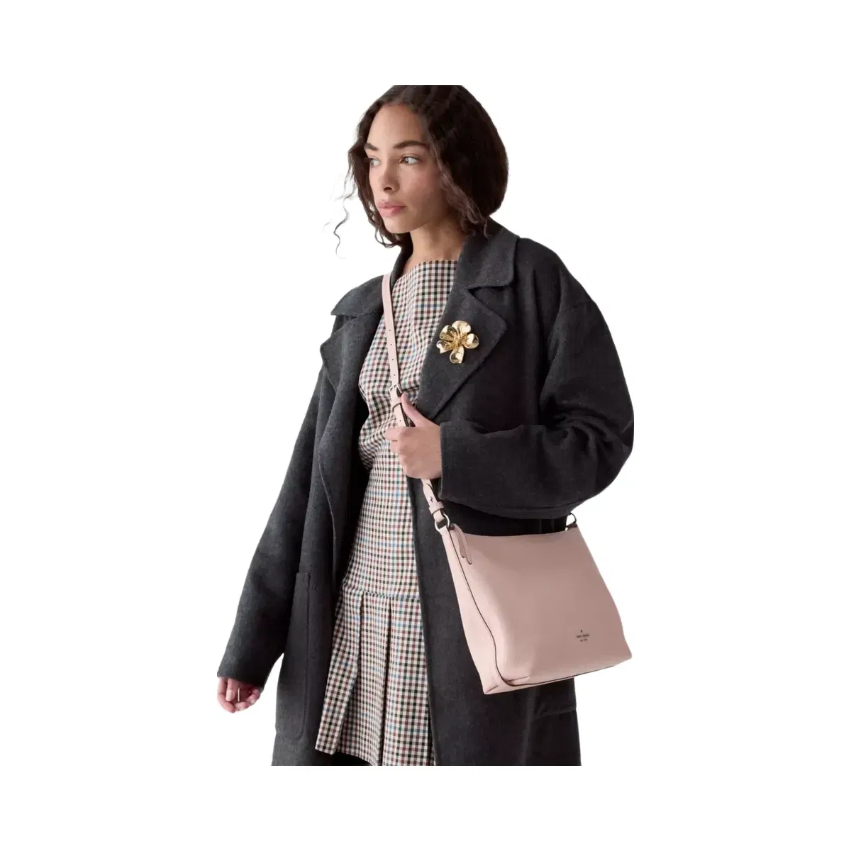 Kate Spade Lenox Large Crossbody Bag Rose Smoke