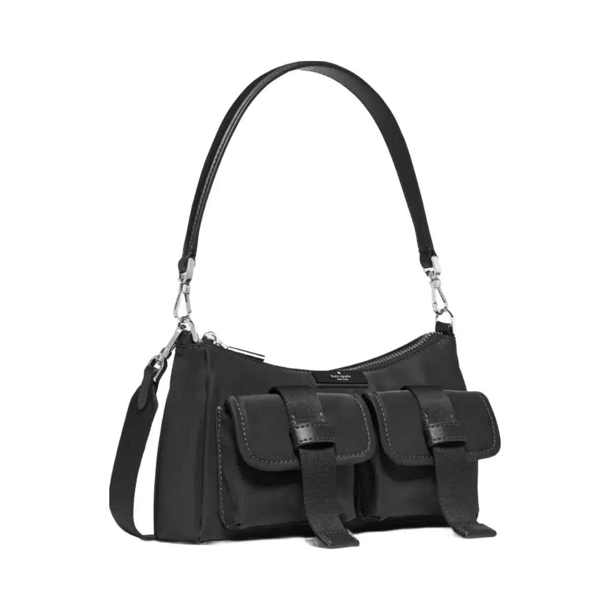 Kate Spade Carter Nylon Cargo Crossbody Bag Black