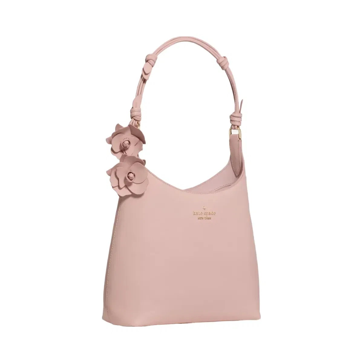 Kate Spade 454 Floral Handle Small Shoulder Bag Rose Smoke